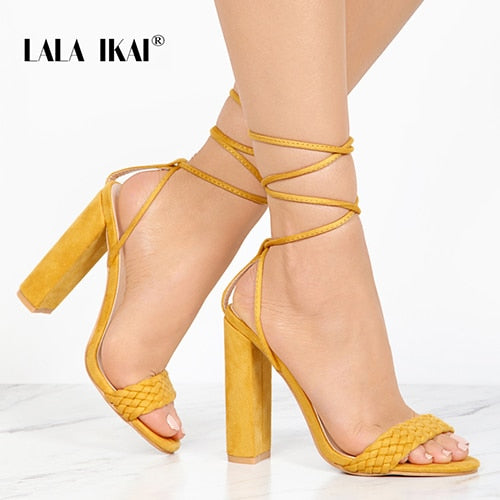 Fashion Women Summer Shoes Ankle Strap Cross-tied
