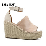 Women Wedge Sandals Summer Platform Sandals Peep